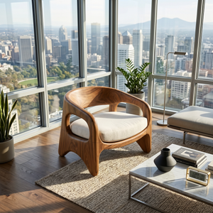 Coastal Contemporary Accent Chair Ocean View Living Room