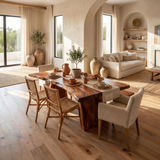 Contemporary Live Edge Dining Table For Entertaining Space