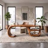 Contemporary Freeform Executive Desk Home Office Studio