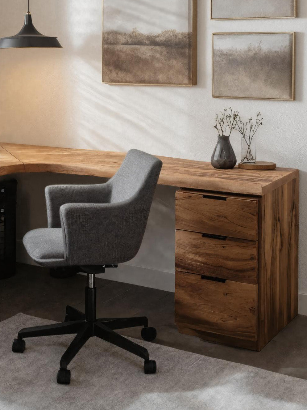 Modern L Shaped Corner Desk For Home Office Furniture