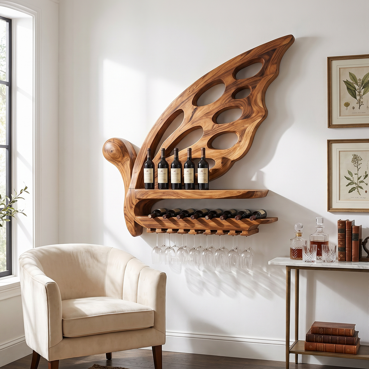 Industrial Wine Holder For Home Bar
