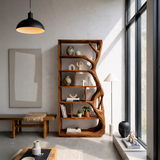 Contemporary Artistic Bookcase Storage Organizer For Office Space