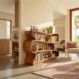 Minimalist Decorative Bookshelf Storage Organizer For Living Room