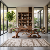 Handcrafted Open Shelf Desk Home Office Living Room