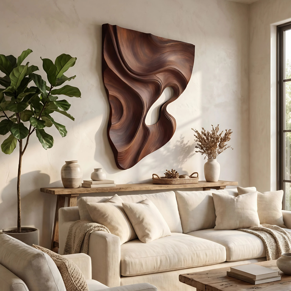 Modern Fluid Wall Art Panel For Living Room Interior