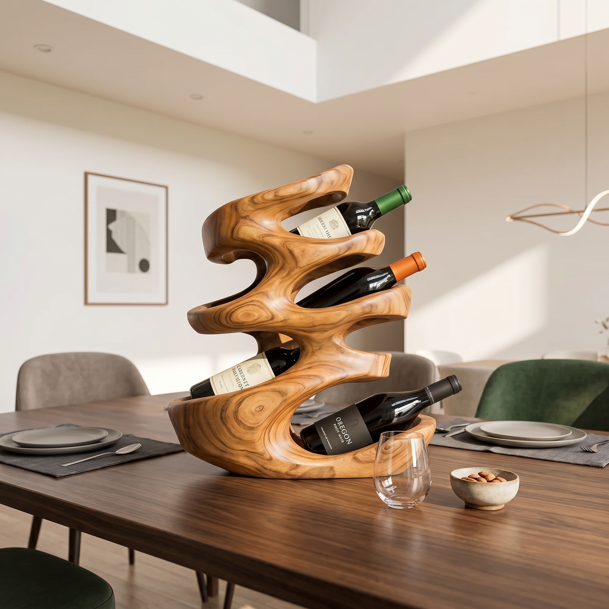Farmhouse Wine Holder For Cozy Dining Room