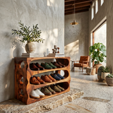 Minimalist Shoe Bench Storage For Condo Entryway Placement