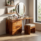 Modern Makeup Vanity Desk Studio Apartment Beauty Space Dressing Area