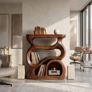 Modern Turntable Stand With Storage For Living Room