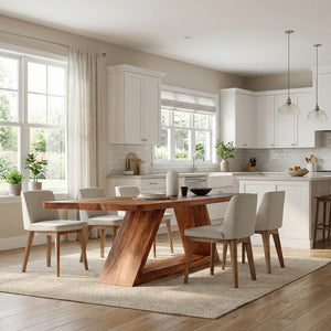 Japandi Wabi Sabi Dining Table For Dining Room