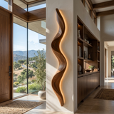 Rustic Undulating Wall Lamp For Living Room Or Bedroom