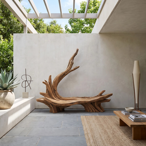 Handcrafted Live Edge Bench For Artistic Patio Designs