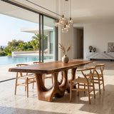 Rustic Sculptural Dining Table For Dining Room