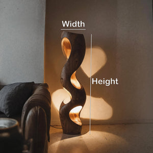 Organic Sculptural Floor Lamp For Modern Living Room