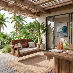 Modern Organic Crest Swing Open Concept Living Space