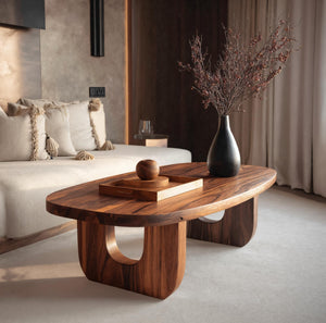 Modern Sculptural Coffee Table For Living Room