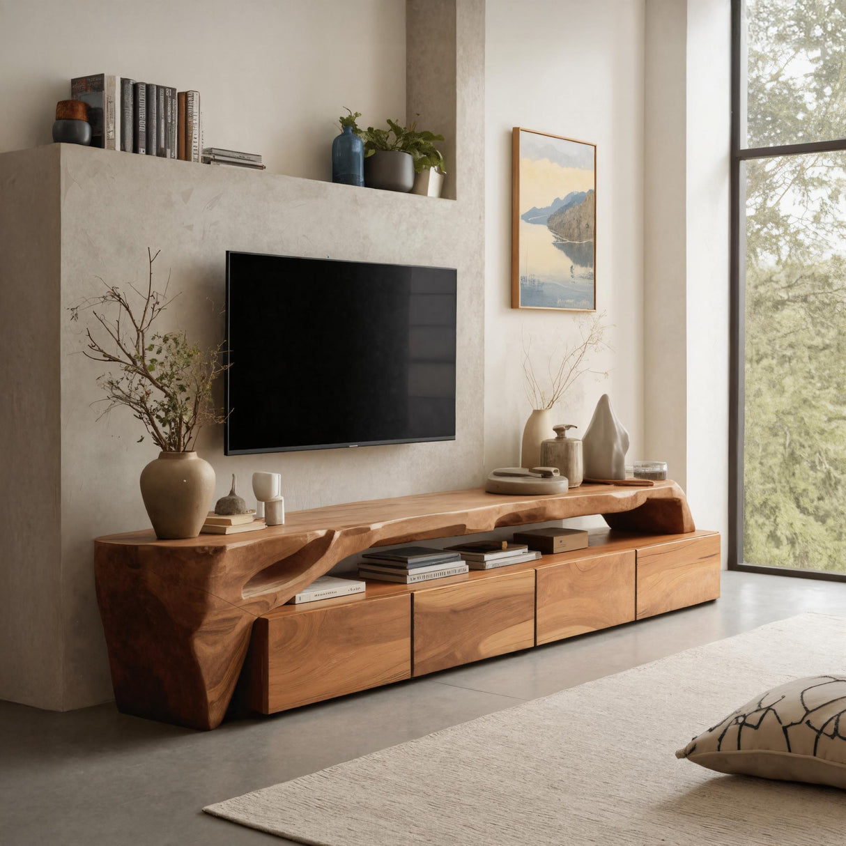 Modern TV Stand With Storage For Living Room