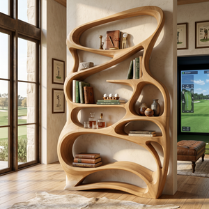 Contemporary Reading Shelf For Peaceful Reading Corner
