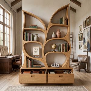 Modern Display Bookshelf For Quiet Reading Room