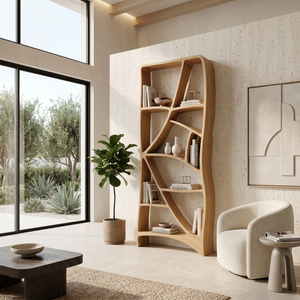 Minimalist Display Bookshelf For Cozy Lounge Corner