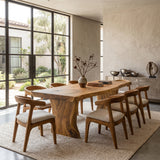 Wabi Sabi Handcrafted Dining Table For Dining Room