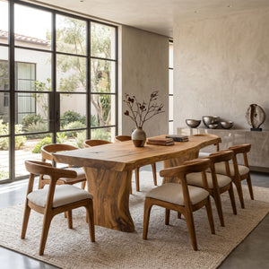 Wabi Sabi Handcrafted Dining Table For Dining Room