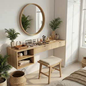 Organic Vanity Table Dressing Room Makeup Area Personal Space