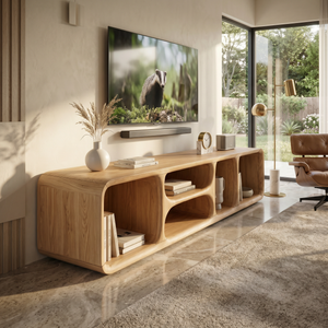 Contemporary Wooden TV Unit Luxury Interior