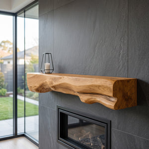 Natural Mantel Shelf For Fireplace Or Entryway