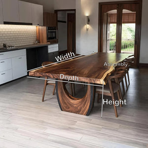 Handcrafted Live Edge Dining Table For Dining Room Decor