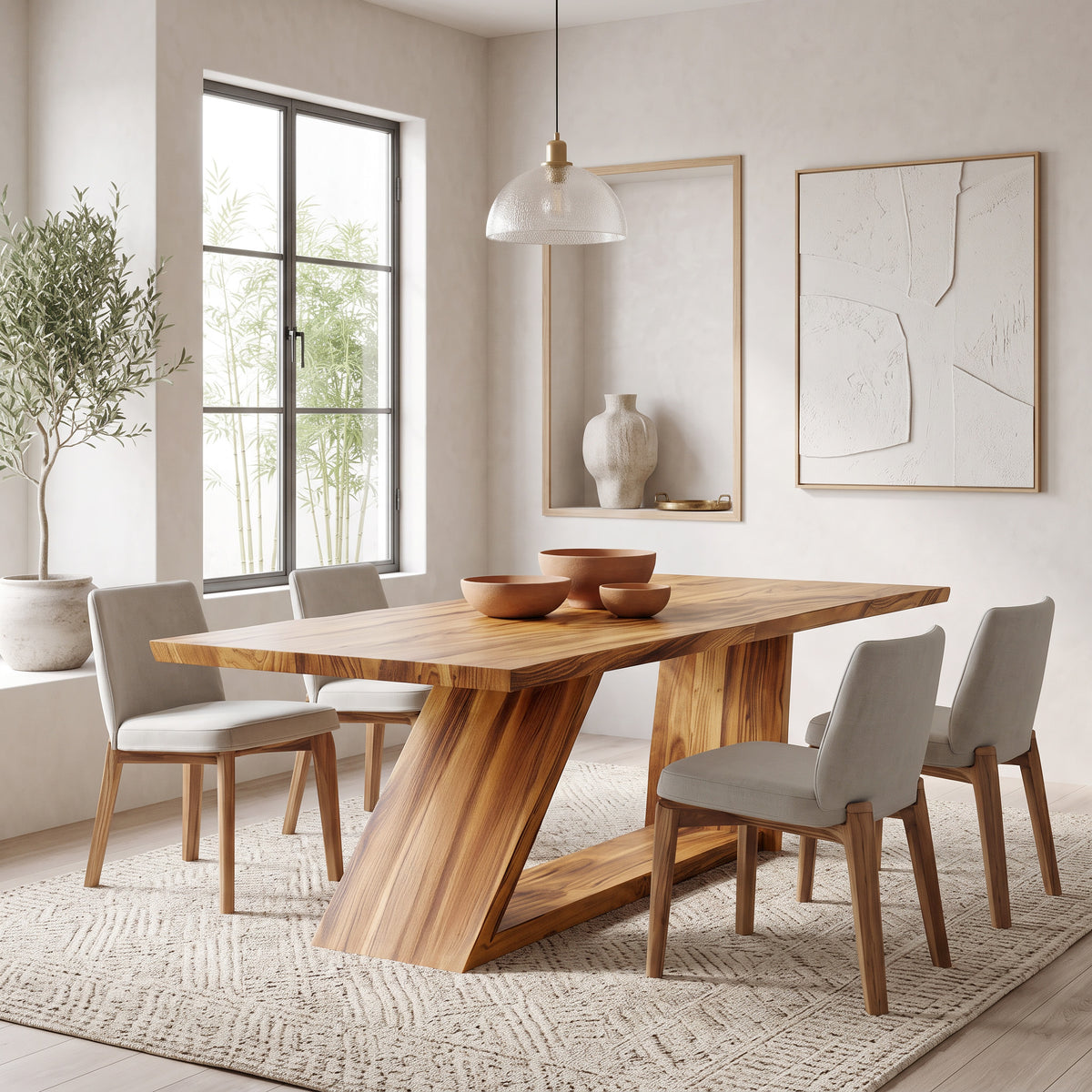 Organic Modern Dining Table For Dining Room