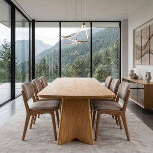 Modern Sculptural Dining Table For Dining Room