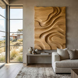 Modern Organic Wall Art Panel For Living Room Decor