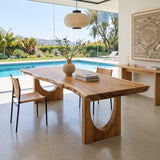 Artistic Live Edge Dining Table For Kitchen Dining Area