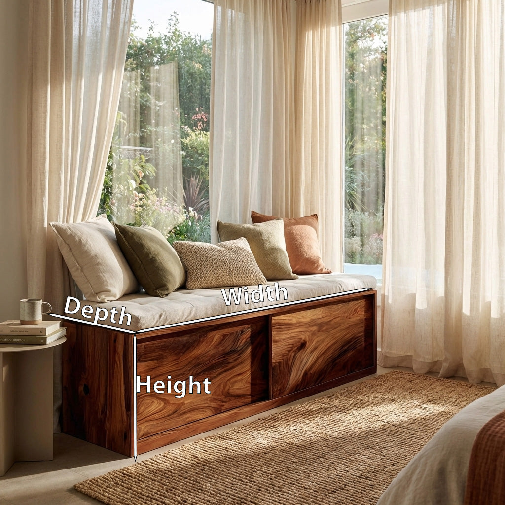 Modern Storage Bench With Minimalist Design For Home Interiors