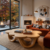 Modern Flower Shaped Coffee Table For Designer Living Room