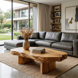 Modern Handcrafted Coffee Table Low Design For Living Room
