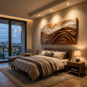 Contemporary Natural Wood Wall Art For Wall Decor