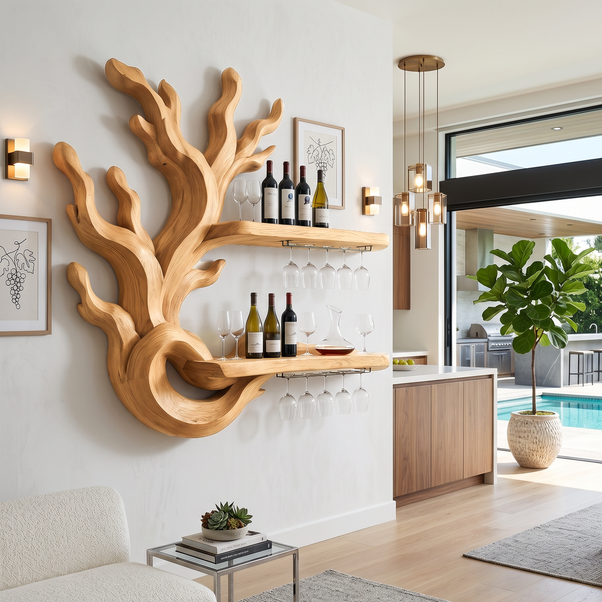 Modern Wine Bottle Storage For Dining Room