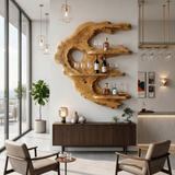 Handcrafted Minimalist Wall Mounted Wine Rack For Home