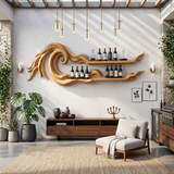 Coastal Wall Wine Rack For Beach House