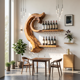 Rustic Wine Storage Rack For Home Bar