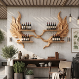 Handcrafted Luxury Wall Wine Rack For Wine Lounge