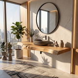 Modern Live Edge Bathroom Vanity Urban Penthouse
