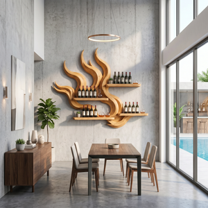Scandinavian Wine Glass Holder For Home Bar