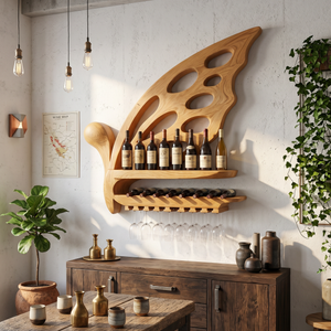 Industrial Wine Holder For Home Bar
