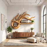 Handcrafted Modern Wine Rack Wall Mounted For Kitchen