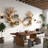 Wabi Sabi Wine Rack Wall Mounted For Home