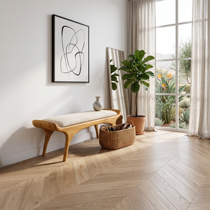 Contemporary Statement Bench For Entryway Or Home Interior