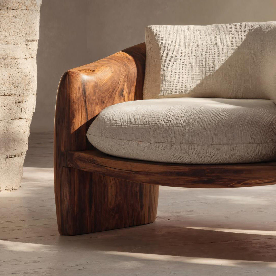 Modern Organic Lounge Chair Sculptural Form For Living Room